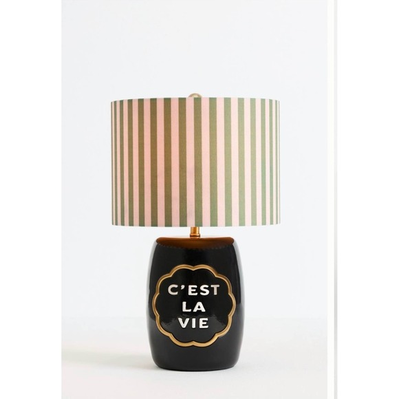 Anthropologie Other - Anthropologie Claudette Text Table LampNew No Box